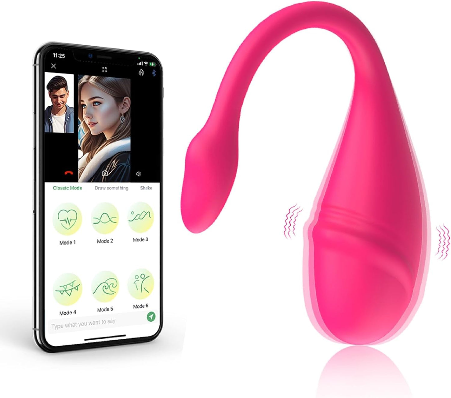 G-Spot Egg Vibrator Vibrating Wearable with APP Control Pantie Vibe Dildo Sex Toys with 4 Modes Waterproof Prostate