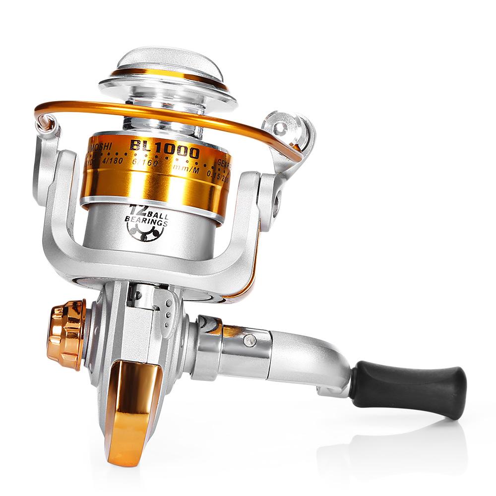 YUMOSHI 12BB 5.5:1 Lightweight Metal Spinning Fishing Reel