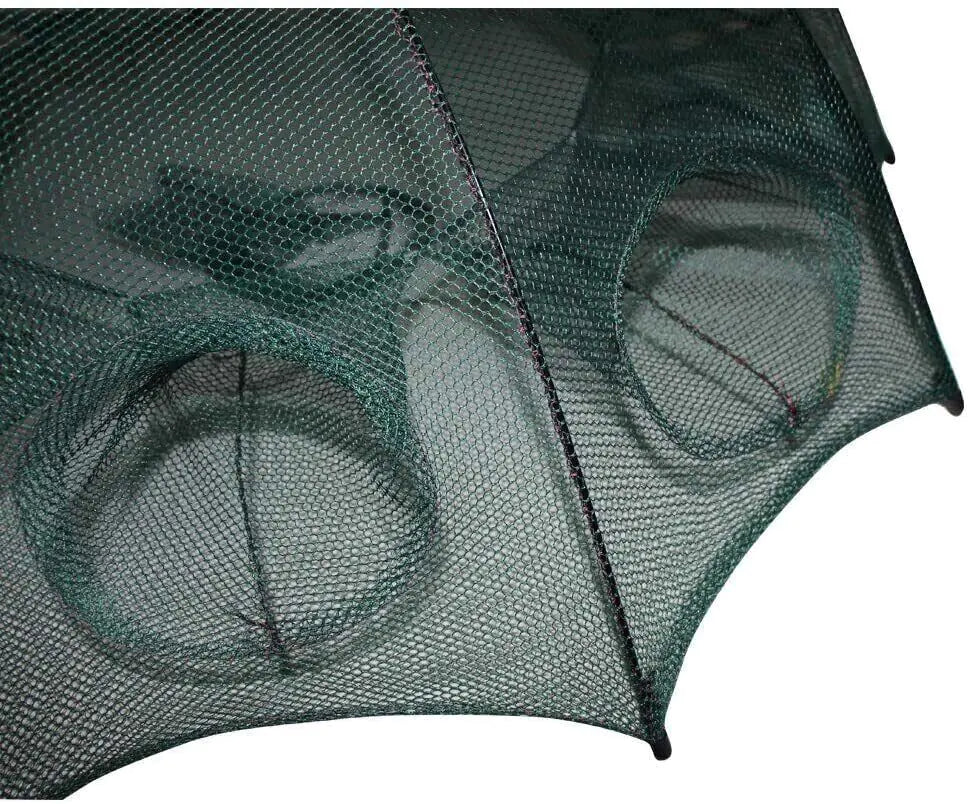 Fishing Bait Trap Crab Net Crawdad Shrimp Cast Dip Cage Fish Minnow Foldable NEW