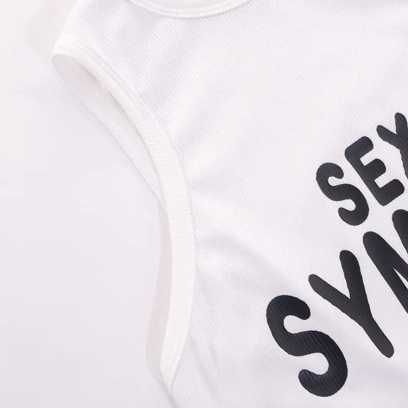 Sex Symbol Ribbed Cropped Tank